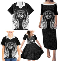 Hawke's Bay 2026 Rugby Custom Family Matching Puletasi and Hawaiian Shirt NZ Maori Silver Fern