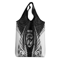Hawke's Bay 2026 Rugby Custom Grocery Bag NZ Maori Silver Fern LT14 - Polynesian Pride