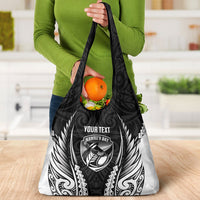 Hawke's Bay 2026 Rugby Custom Grocery Bag NZ Maori Silver Fern LT14 - Polynesian Pride