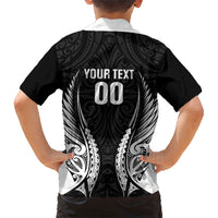 Hawke's Bay 2026 Rugby Custom Kid Hawaiian Shirt NZ Maori Silver Fern LT14 - Polynesian Pride
