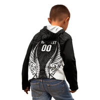 Hawke's Bay 2026 Rugby Custom Kid Hoodie NZ Maori Silver Fern LT14 - Polynesian Pride