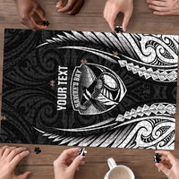 Hawke's Bay 2026 Rugby Custom Puzzle NZ Maori Silver Fern LT14 - Polynesian Pride