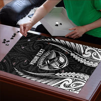 Hawke's Bay 2026 Rugby Custom Puzzle NZ Maori Silver Fern LT14 - Polynesian Pride