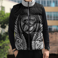 Hawke's Bay 2026 Rugby Custom Sleeveless Puffer Jacket NZ Maori Silver Fern LT14 - Polynesian Pride