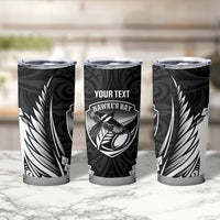 Hawke's Bay 2026 Rugby Custom Tumbler Cup NZ Maori Silver Fern LT14 - Polynesian Pride