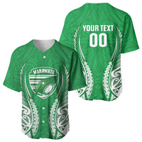 Manawatu 2026 Rugby Custom Baseball Jersey NZ Maori Silver Fern LT14 - Polynesian Pride