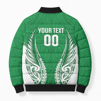 Manawatu 2026 Rugby Custom Bomber Puffer Jacket NZ Maori Silver Fern
