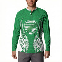 Manawatu 2026 Rugby Custom Button Sweatshirt NZ Maori Silver Fern
