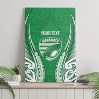 Manawatu 2026 Rugby Custom Canvas Wall Art NZ Maori Silver Fern