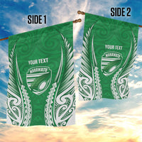 Manawatu 2026 Rugby Custom Garden Flag NZ Maori Silver Fern