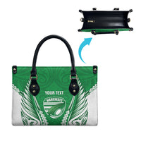 Manawatu 2026 Rugby Custom Leather Bag NZ Maori Silver Fern LT14 - Polynesian Pride