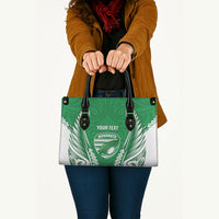 Manawatu 2026 Rugby Custom Leather Bag NZ Maori Silver Fern LT14 - Polynesian Pride