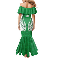 Manawatu 2026 Rugby Custom Mermaid Dress NZ Maori Silver Fern LT14 - Polynesian Pride