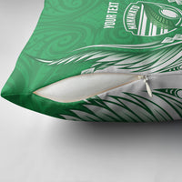 Manawatu 2026 Rugby Custom Pillow Cover NZ Maori Silver Fern