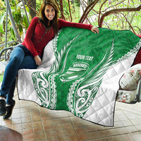 Manawatu 2026 Rugby Custom Quilt NZ Maori Silver Fern