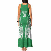 Manawatu 2026 Rugby Custom Tank Maxi Dress NZ Maori Silver Fern LT14 - Polynesian Pride
