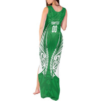 Manawatu 2026 Rugby Custom Tank Maxi Dress NZ Maori Silver Fern LT14 - Polynesian Pride