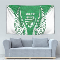 Manawatu 2026 Rugby Custom Tapestry NZ Maori Silver Fern