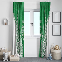Manawatu 2026 Rugby Custom Window Curtain NZ Maori Silver Fern LT14 - Polynesian Pride