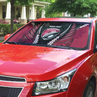North Harbour 2026 Rugby Custom Auto Sun Shade NZ Maori Silver Fern LT14 - Polynesian Pride