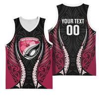 North Harbour 2026 Rugby Custom Basketball Jersey NZ Maori Silver Fern LT14 - Polynesian Pride