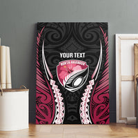 North Harbour 2026 Rugby Custom Canvas Wall Art NZ Maori Silver Fern LT14 - Polynesian Pride