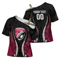 North Harbour 2026 Rugby Custom Cross Shoulder Shirt NZ Maori Silver Fern LT14 - Polynesian Pride