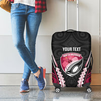 North Harbour 2026 Rugby Custom Luggage Cover NZ Maori Silver Fern LT14 - Polynesian Pride