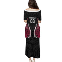 North Harbour 2026 Rugby Custom Puletasi NZ Maori Silver Fern LT14 - Polynesian Pride
