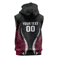 North Harbour 2026 Rugby Custom Sleeveless Hoodie NZ Maori Silver Fern LT14 - Polynesian Pride