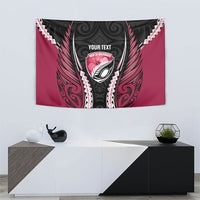 North Harbour 2026 Rugby Custom Tapestry NZ Maori Silver Fern