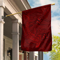 Oxblood Polynesia Garden Flag Hawaiian Tribal Hammerhead Shark Tattoo LT14 House Flag Oxblood - Polynesian Pride
