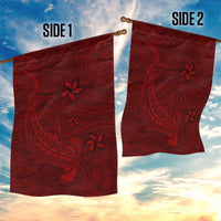 Oxblood Polynesia Garden Flag Hawaiian Tribal Hammerhead Shark Tattoo LT14 - Polynesian Pride