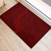 Oxblood Polynesia Rubber Doormat Hawaiian Tribal Hammerhead Shark Tattoo LT14 - Polynesian Pride