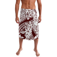 Polynesian Tropical Flowers Oxblood Color Lavalava LT14 Oxblood - Polynesian Pride