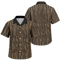 Kioranga Moriori New Zealand Family Matching Summer Maxi Dress and Hawaiian Shirt Kopi Rakau Carving Art LT14 Son's Shirt Brown - Polynesian Pride