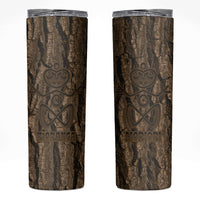 Kioranga Moriori New Zealand Skinny Tumbler Kopi Rakau Carving Art LT14 Brown - Polynesian Pride