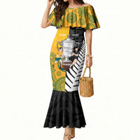 New Zealand Australia Rugby Bledisloe 2026 Custom Mermaid Dress Champion Trophy Maori Aboriginal Art LT14 Women Multicolor - Polynesian Pride