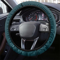Turquoise New Zealand Eel Steering Wheel Cover Aotearoa Maori Tuna With Kotiate Weapon LT14 - Polynesian Pride