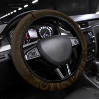 Gold New Zealand Eel Steering Wheel Cover Aotearoa Maori Tuna With Kotiate Weapon LT14 Universal Fit Gold - Polynesian Pride