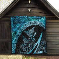 New Zealand Stingray Quilt Aotearoa Whai With Maori Paua Shell