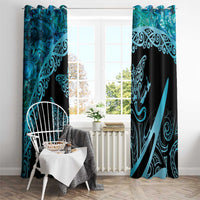 New Zealand Stingray Window Curtain Aotearoa Whai With Maori Paua Shell LT14 - Polynesian Pride