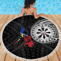 Philippines Strong Beach Blanket Filipino Map Polynesian Tattoo - Polynesian Pride