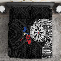 Philippines Strong Bedding Set Filipino Map Polynesian Tattoo - Polynesian Pride