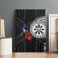 Philippines Strong Canvas Wall Art Filipino Map Polynesian Tattoo - Polynesian Pride