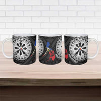 Philippines Strong Ceramic Mug Filipino Map Polynesian Tattoo - Polynesian Pride