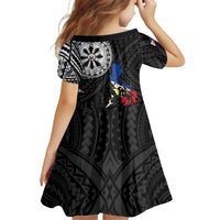 Philippines Strong Family Matching Summer Maxi Dress and Hawaiian Shirt Filipino Map Polynesian Tattoo - Polynesian Pride
