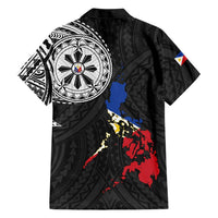 Philippines Strong Family Matching Summer Maxi Dress and Hawaiian Shirt Filipino Map Polynesian Tattoo - Polynesian Pride