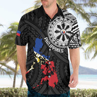 Philippines Strong Hawaiian Shirt Filipino Map Polynesian Tattoo LT14 - Polynesian Pride