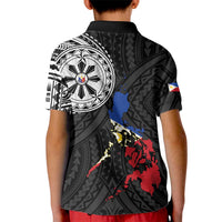 Philippines Strong Kid Polo Shirt Filipino Map Polynesian Tattoo LT14 - Polynesian Pride